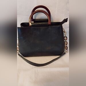 Bagamour Black Satchel/ Shoulder/Crossbody Bag